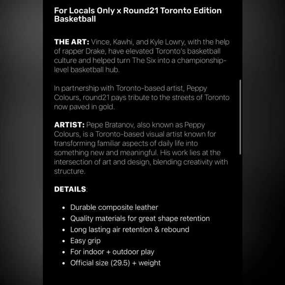 Toronto Edition Collector's Basketball Round21 - Picture 9 of 9